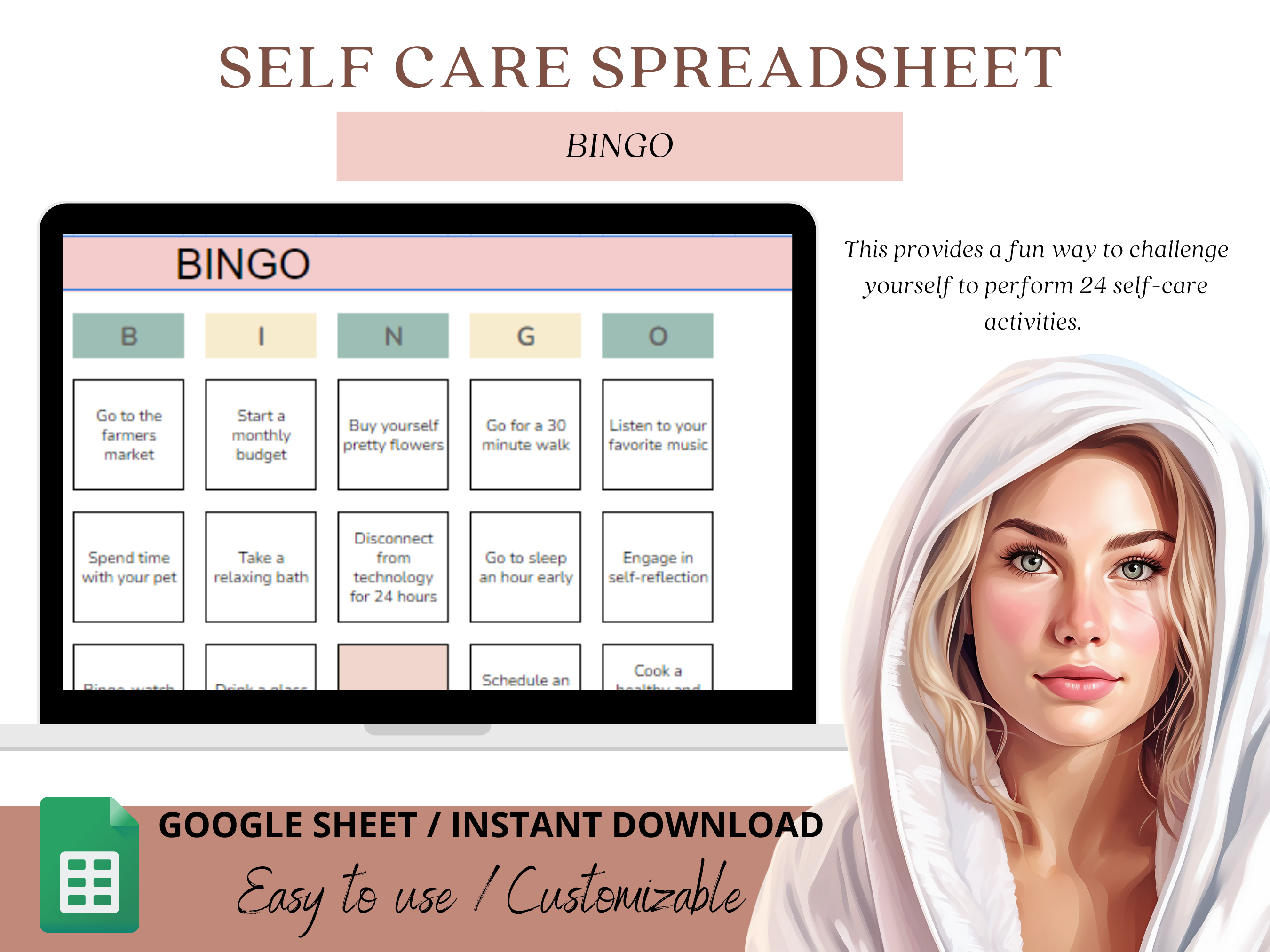 Self Care Routine with our Google Sheet